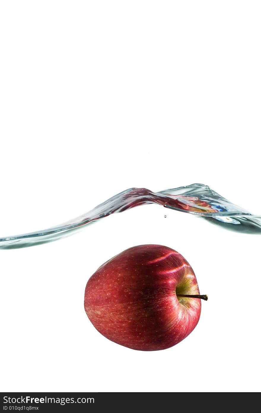 Apple in water