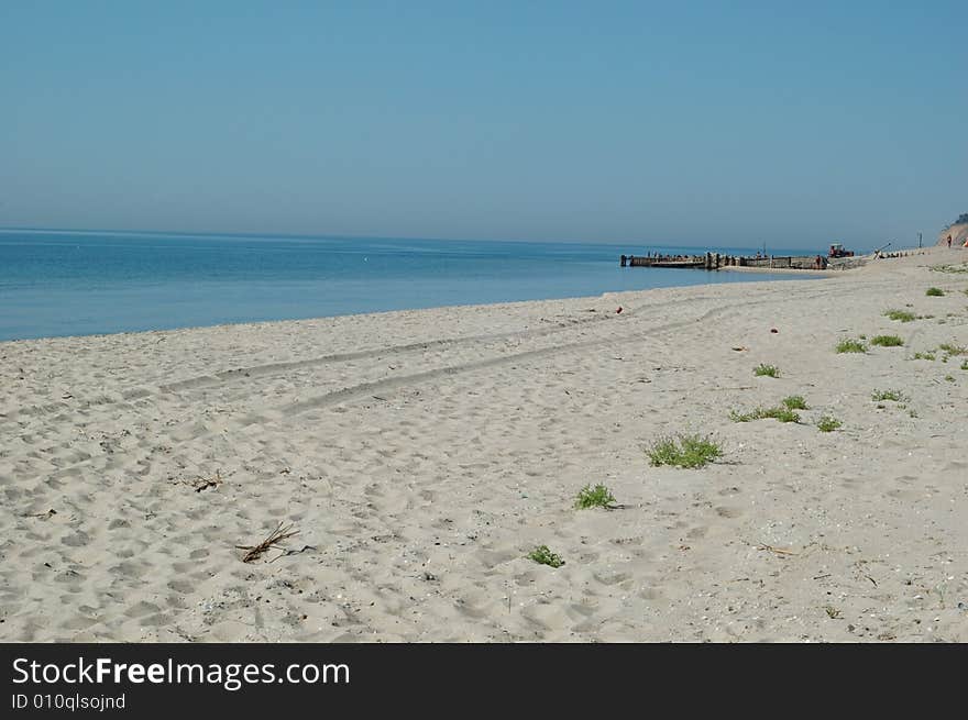 Wild Or Abandoned Beach, Ukraine