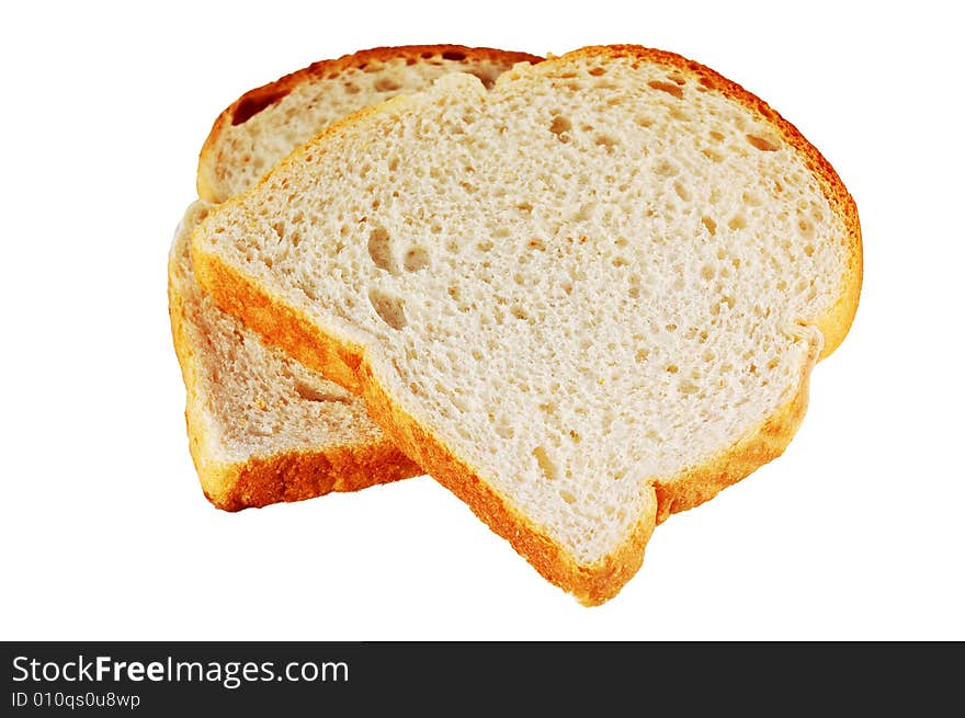 Loaf bread isolated on a white background. Loaf bread isolated on a white background