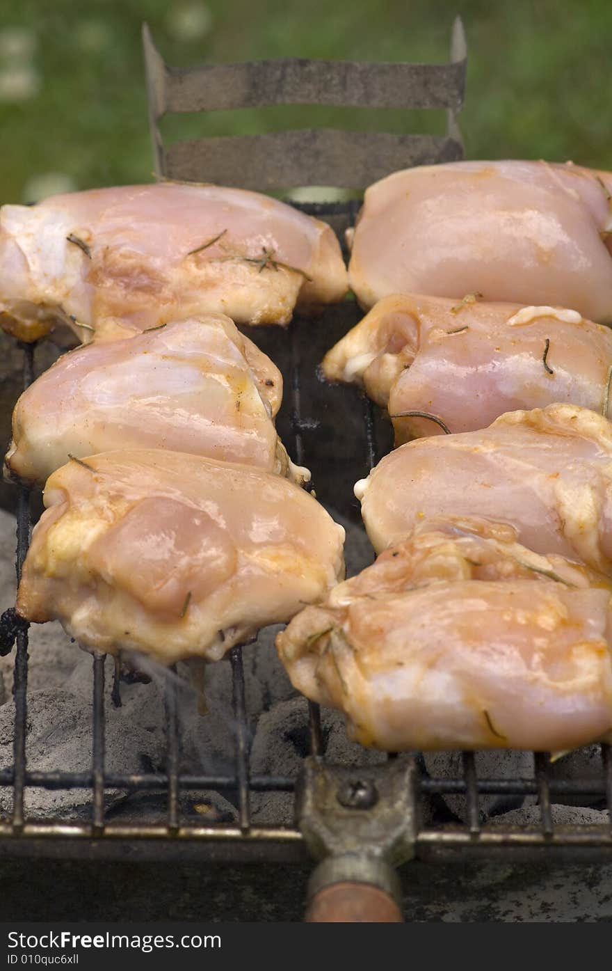 Grilling Chicken