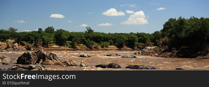 Panoramic view of Mara River