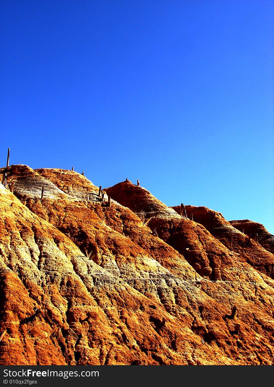 Deserted copper mine