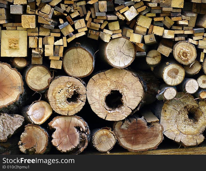 Logs cut