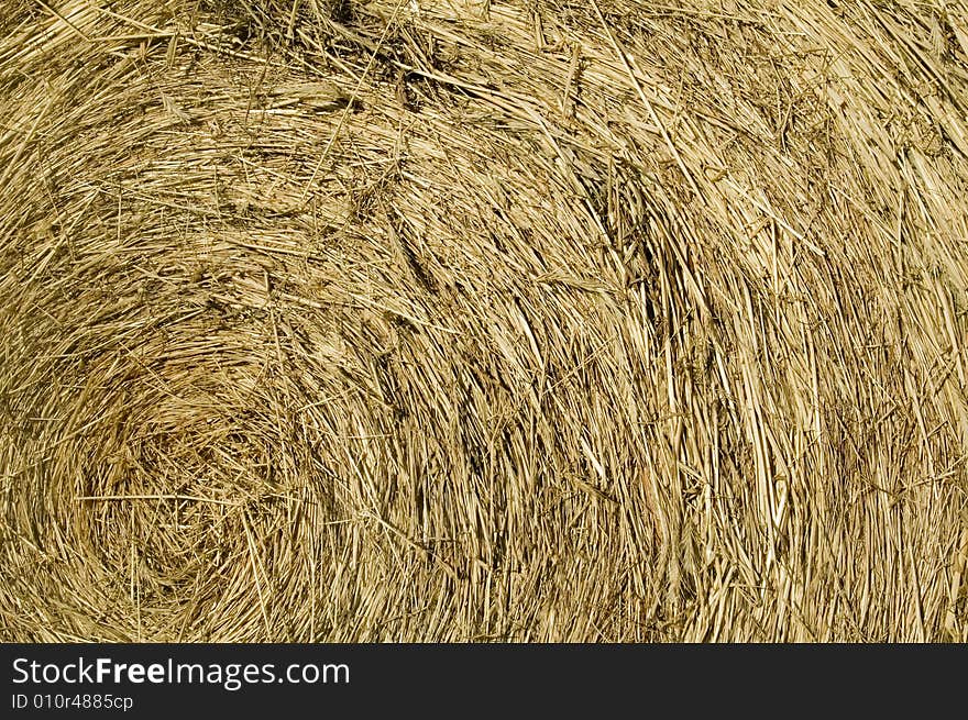 Hay Bale Roll Background Texture