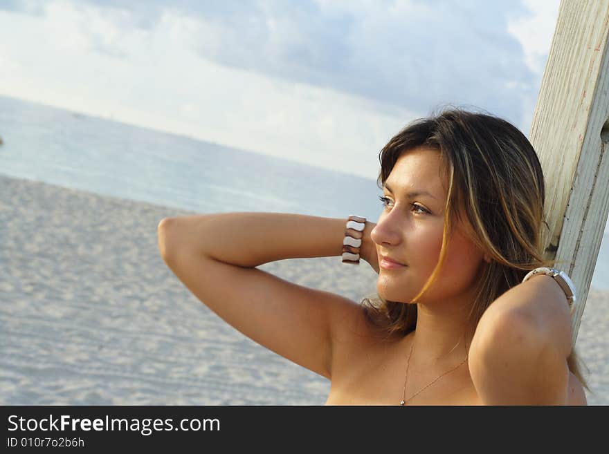 Woman On The Beach