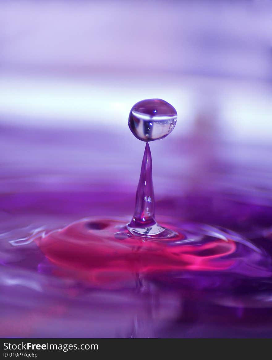 Close up of water drop.