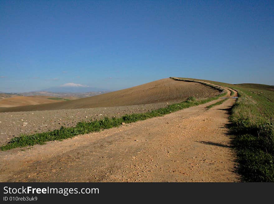 Etna Country road