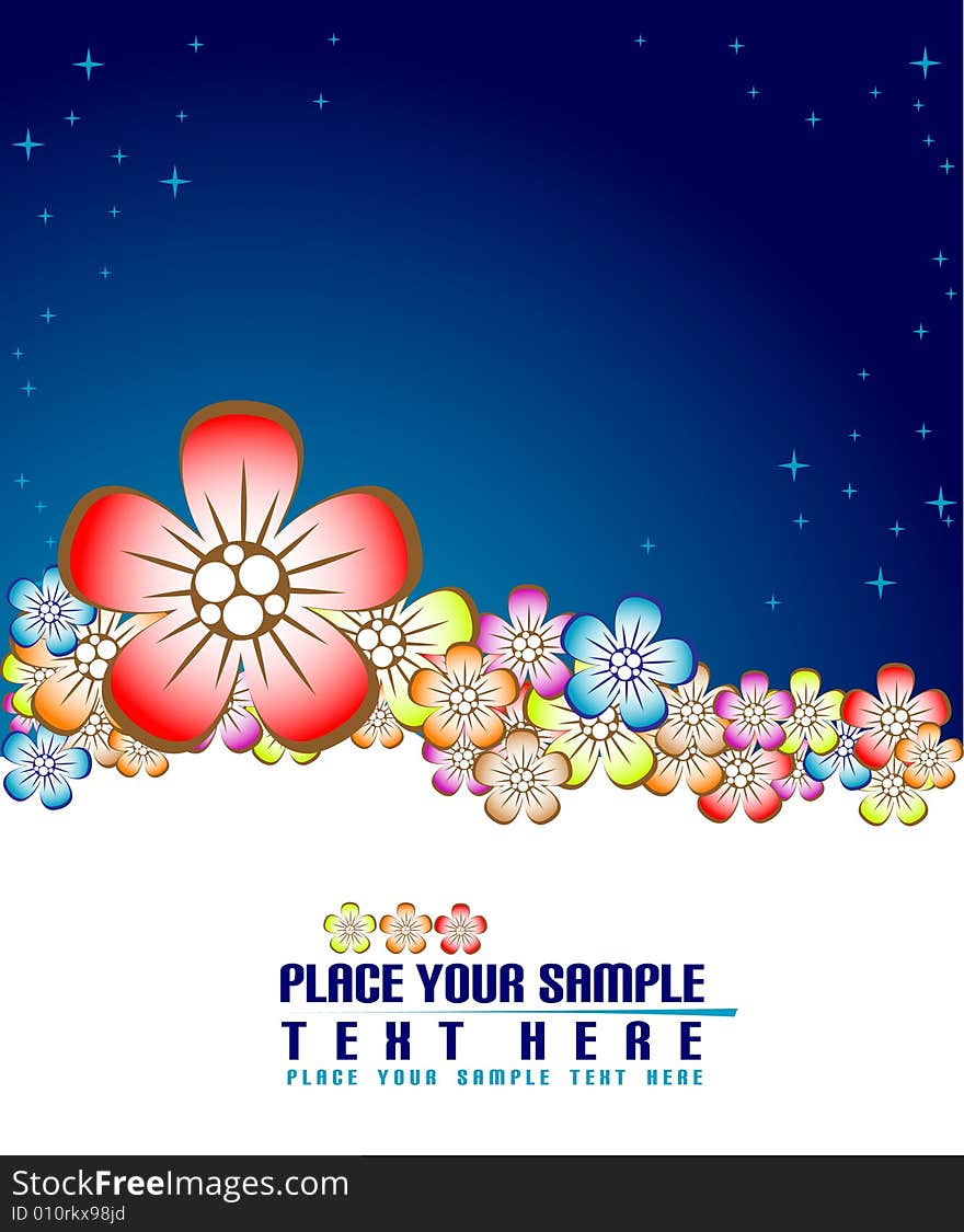 Floral background with place for your text