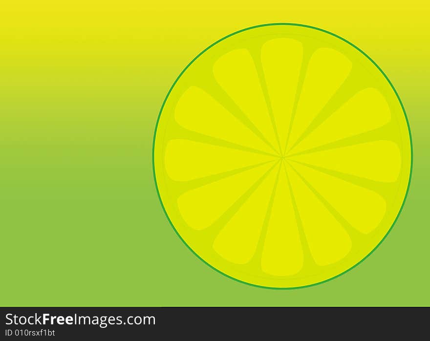 Green and yellow vector lime background.