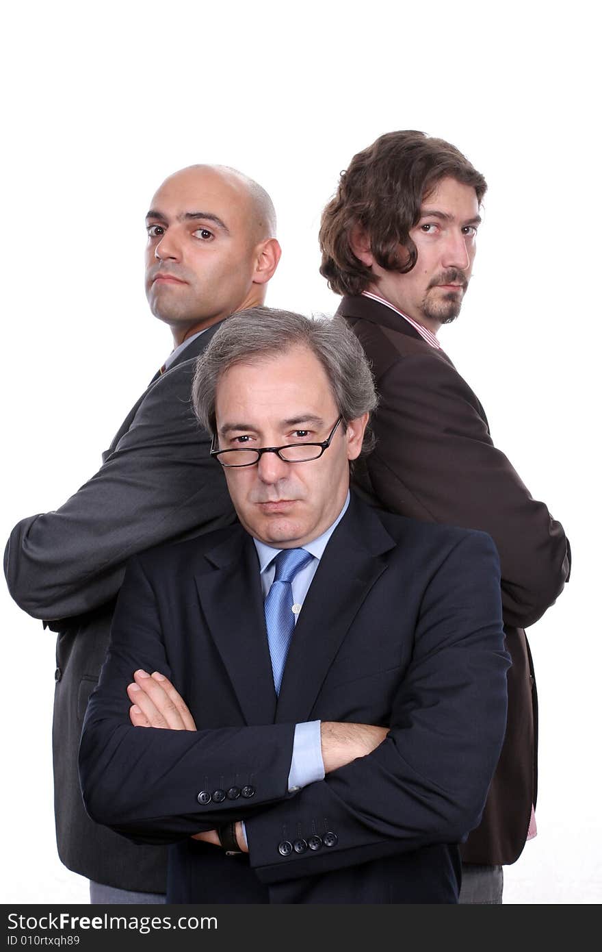 Business team, isolated in white background