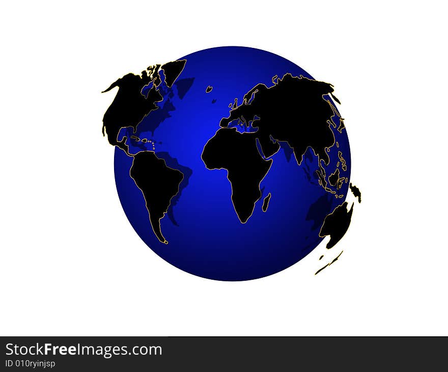 World map-globe