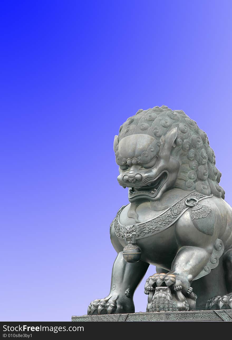 Lion sculpture