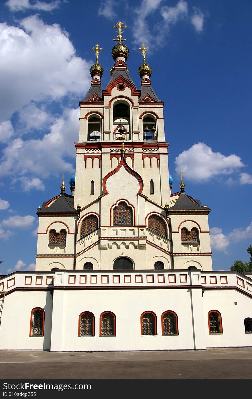 The Temple of Kazanskii Icon in Dolgoprudnii town in the suburb of Moscow. The Temple of Kazanskii Icon in Dolgoprudnii town in the suburb of Moscow