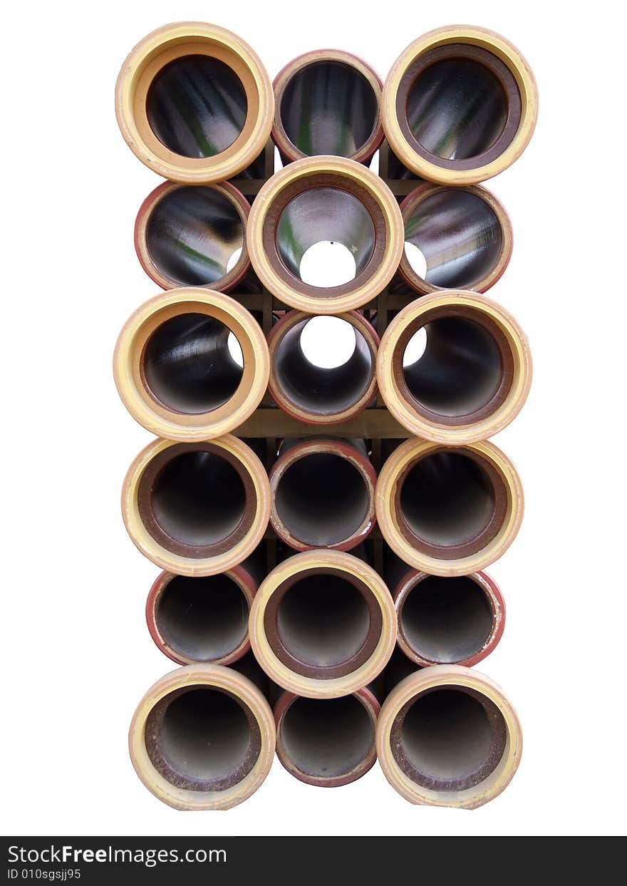 Ceramic pipes isolade