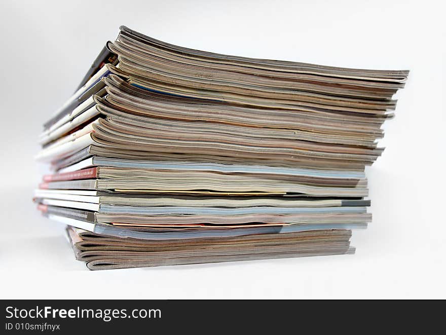 Stack of magazines