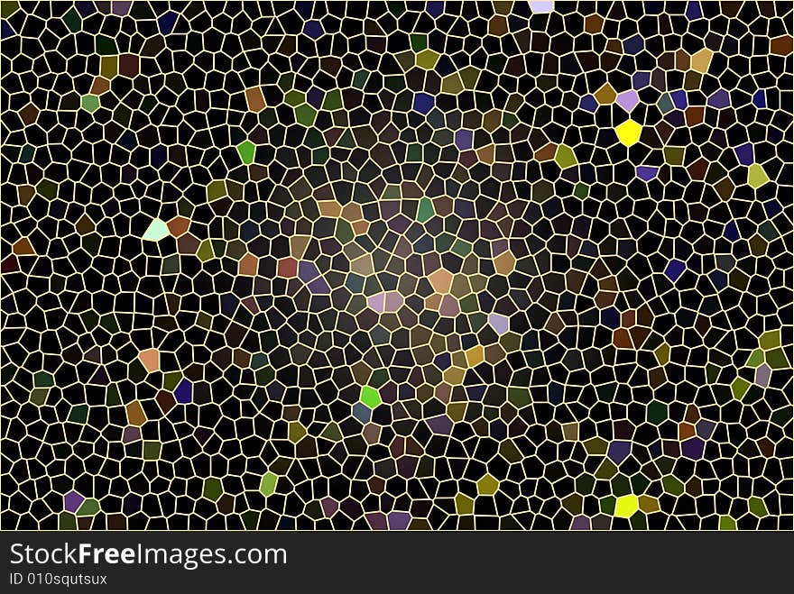 The mottled colorful glass background. The mottled colorful glass background.