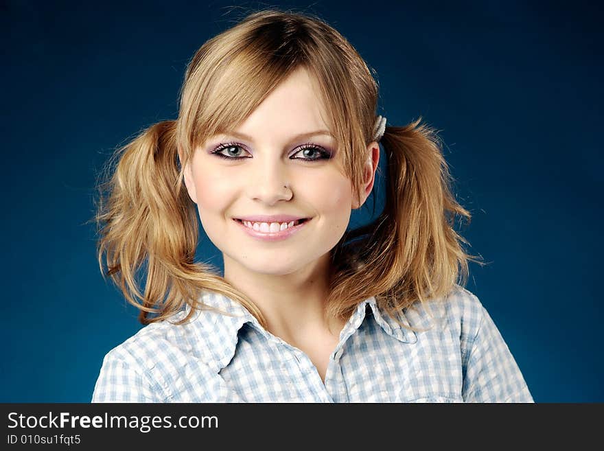 Smiling girl portrait