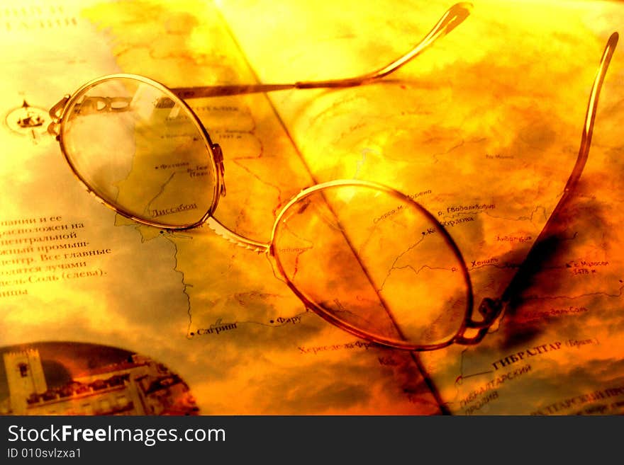 Abstract scene spectacles for correcting the vision