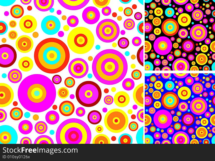 Colored background of circles