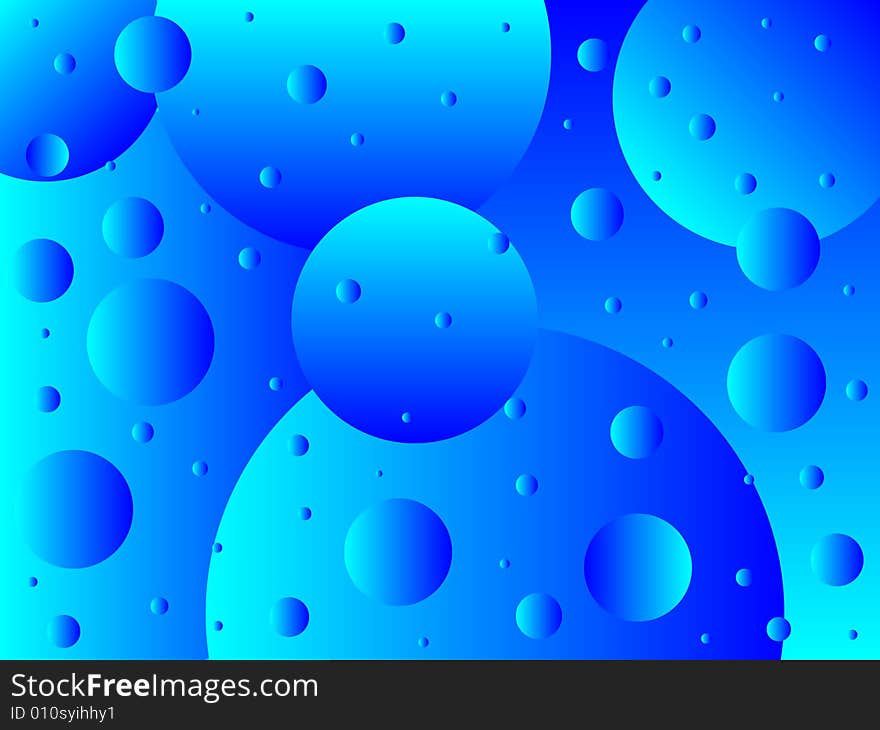 Modern abstract background with bubbles illustration