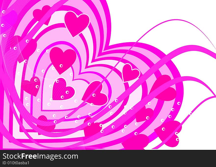 Background Heart Set Valentine