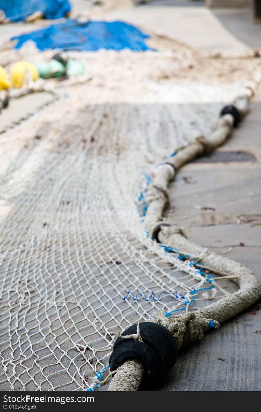 Nets of a fisherman, with a nice depth of field. Nets of a fisherman, with a nice depth of field.