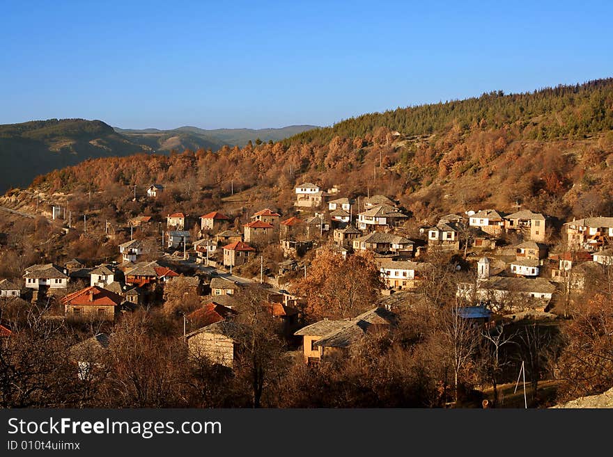 Leshten Village  In Bulgaria