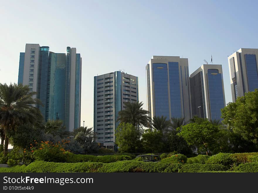 Modern buildings in Dubai,  skyscraper, skyline