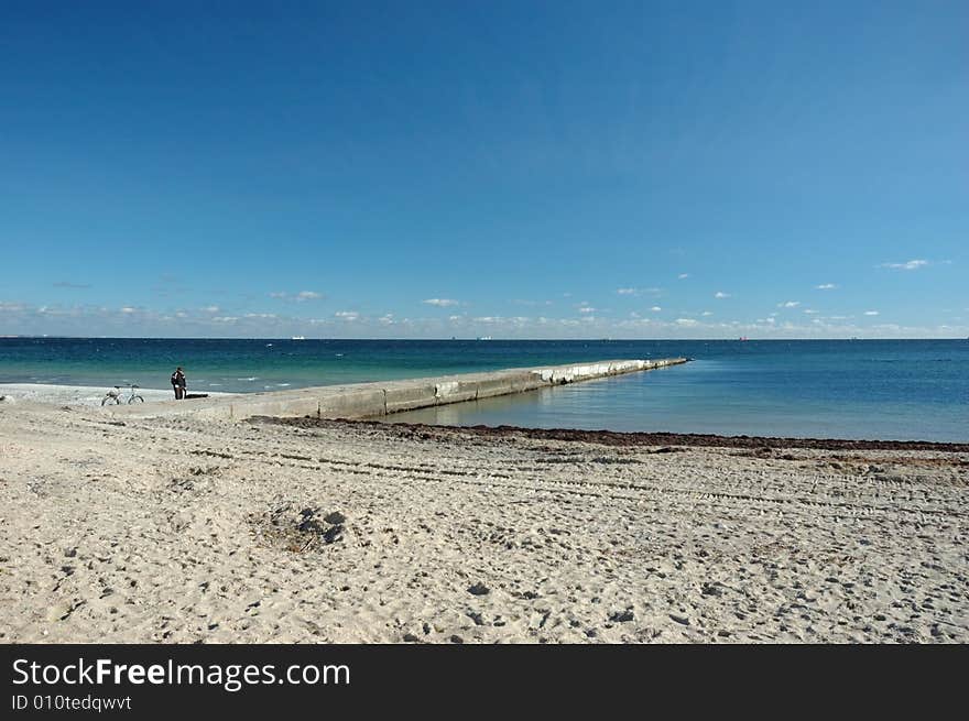 Deserted or abandoned public beach in Ukraine. Deserted or abandoned public beach in Ukraine