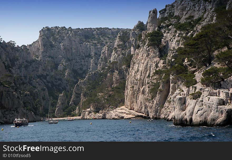 Calanques coastline near Marseille, france