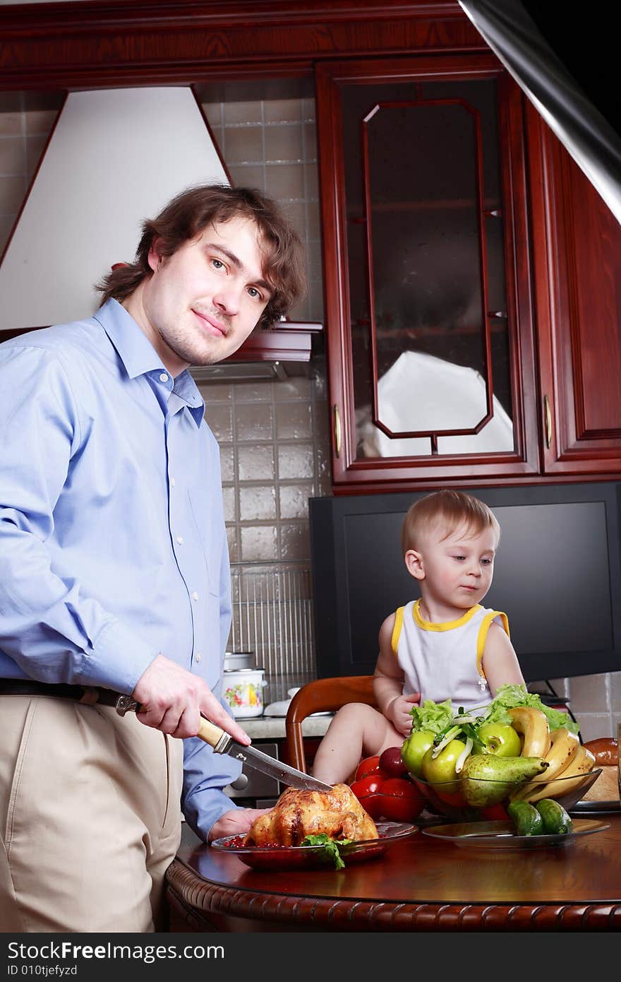 Family background: house, family, food. Family background: house, family, food