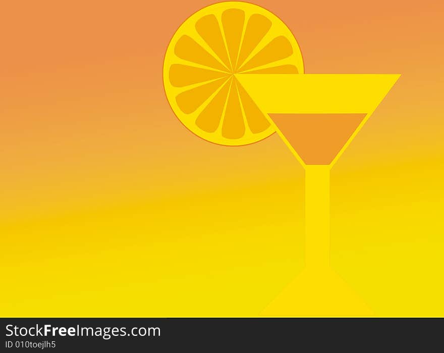 Orange cocktail