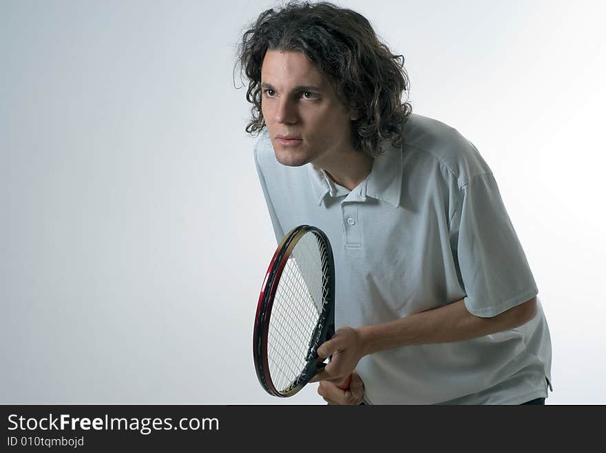 Man Playing Tennis - horizontal