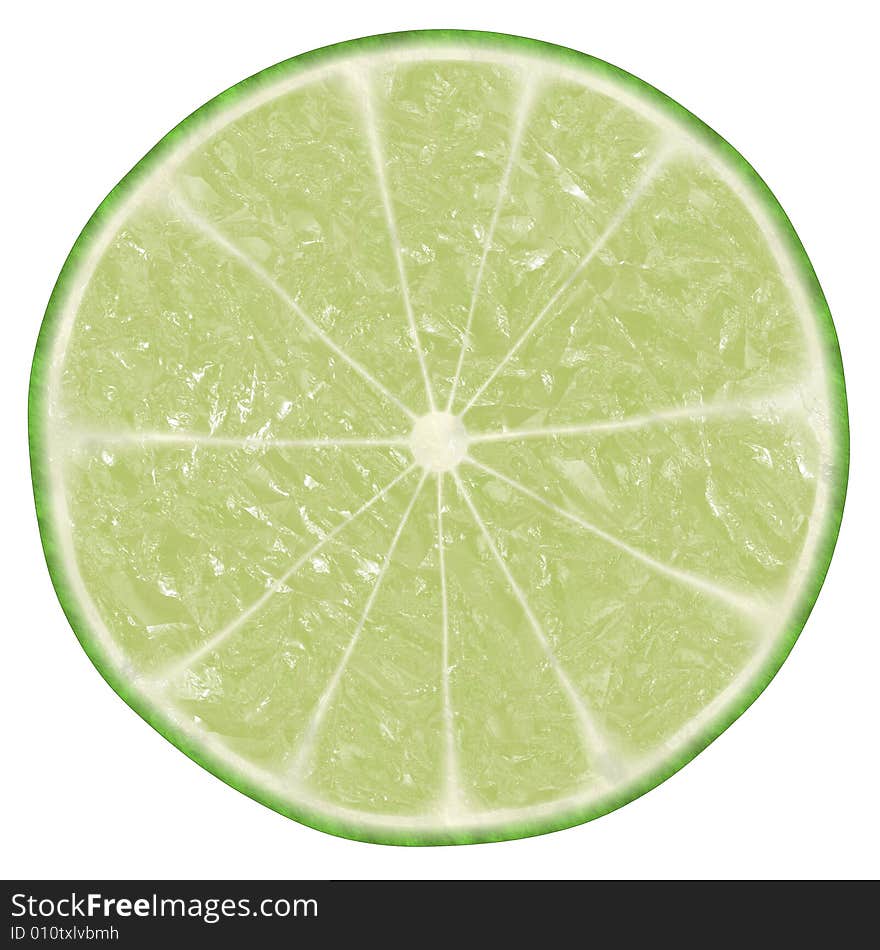 Lime texture on white,  suits for duplication of the background, illustration