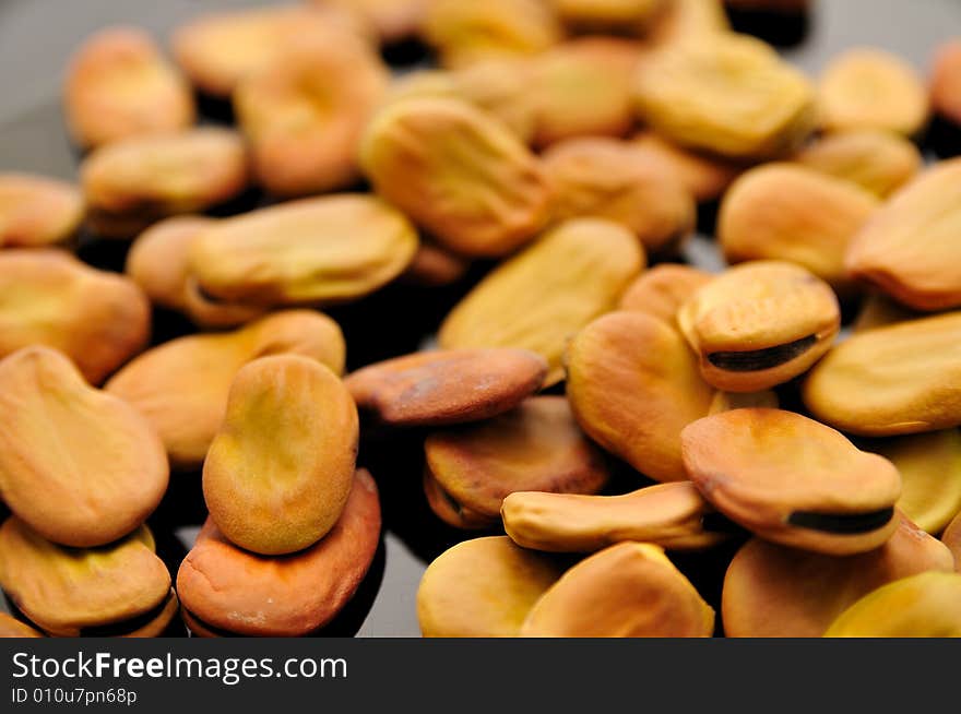 Some broad beans composition in a close shot. Some broad beans composition in a close shot.