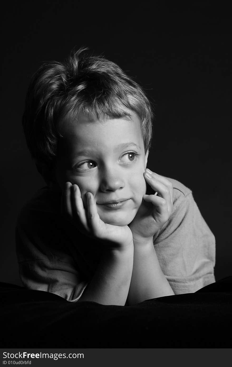 Portrait of a 4 year old boy. Portrait of a 4 year old boy