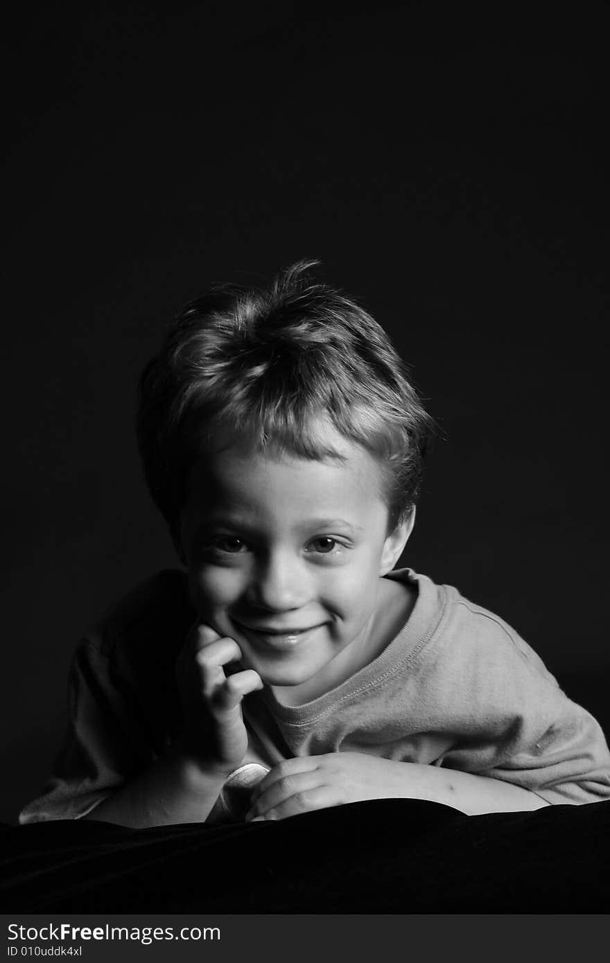 Portrait of a 4 year old boy. Portrait of a 4 year old boy