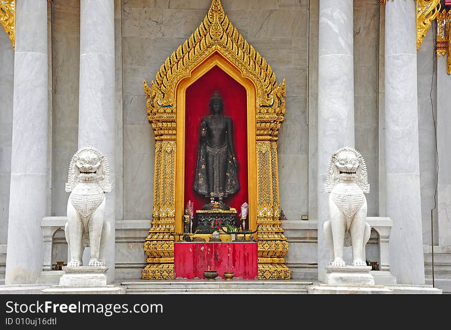 Thailand Bangkok The Marble Temple