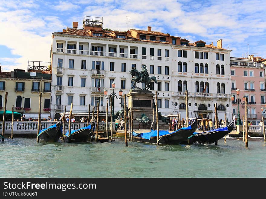 The scenery of Venice