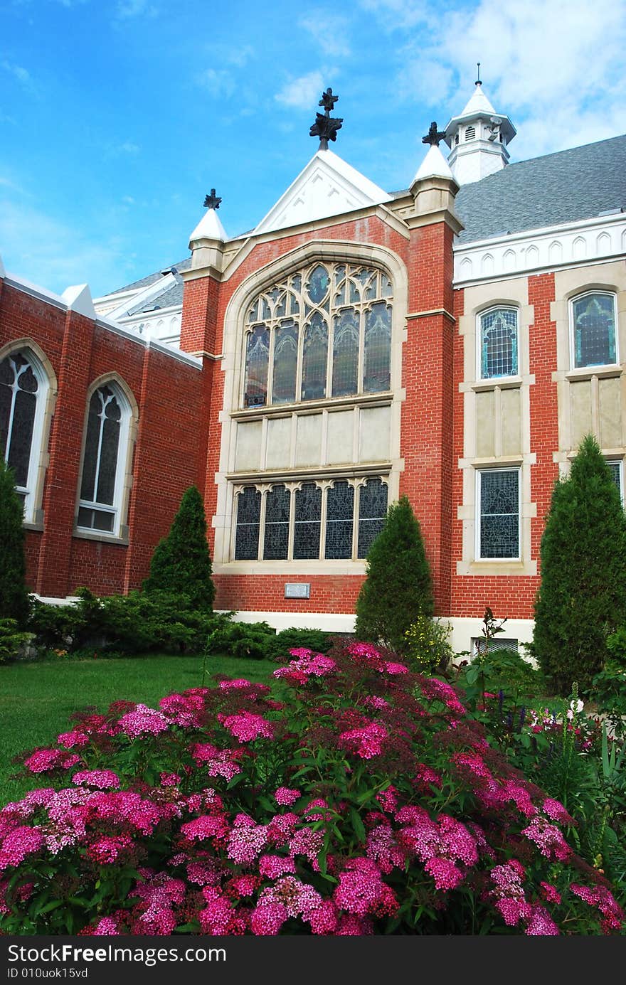 Church in a summer afternoon Edmonton Canada Alberta. Church in a summer afternoon Edmonton Canada Alberta