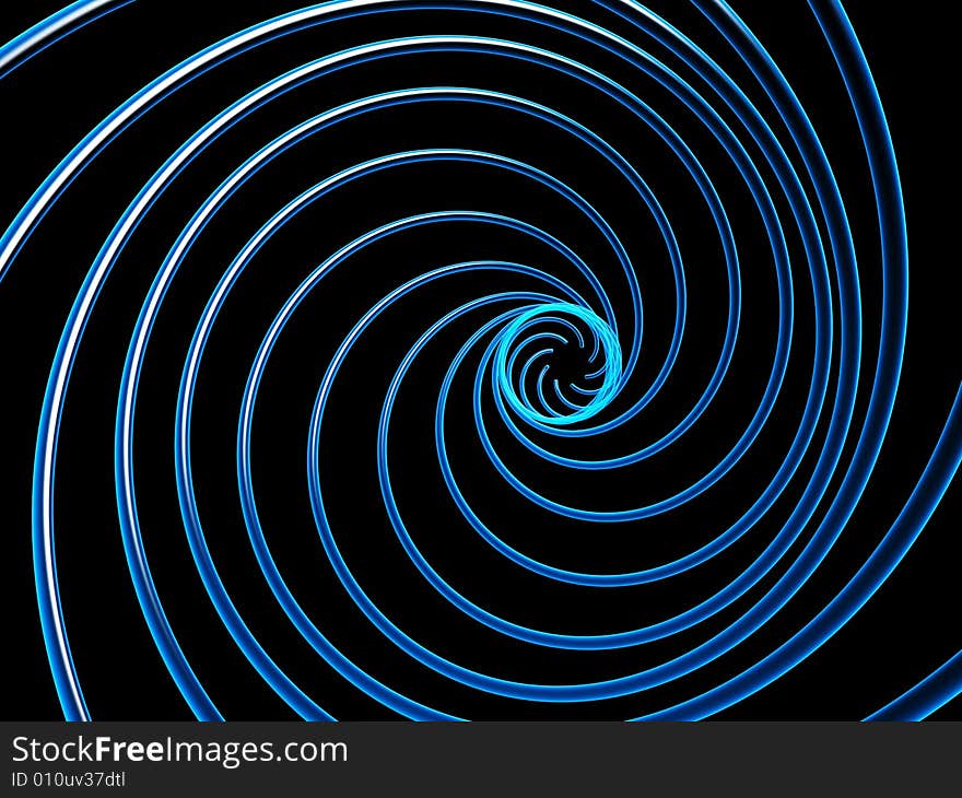Abstract blue optic fibers artwork isolated on dark background. Abstract blue optic fibers artwork isolated on dark background