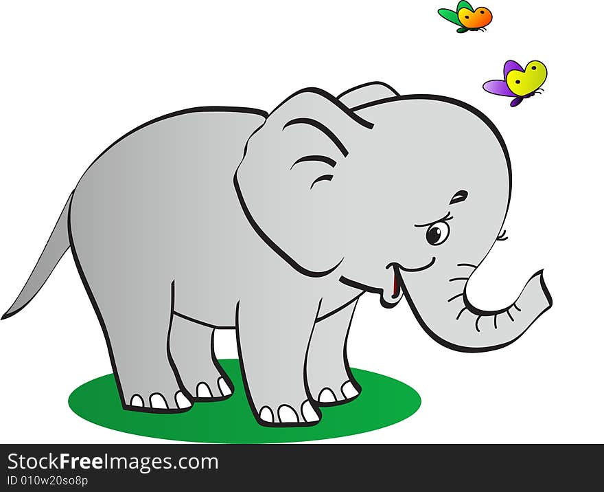 Merry elephant