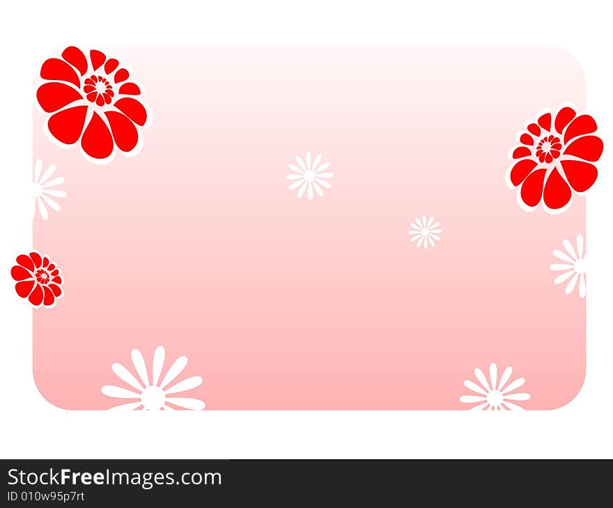 A beautiful floral gradient background. A beautiful floral gradient background