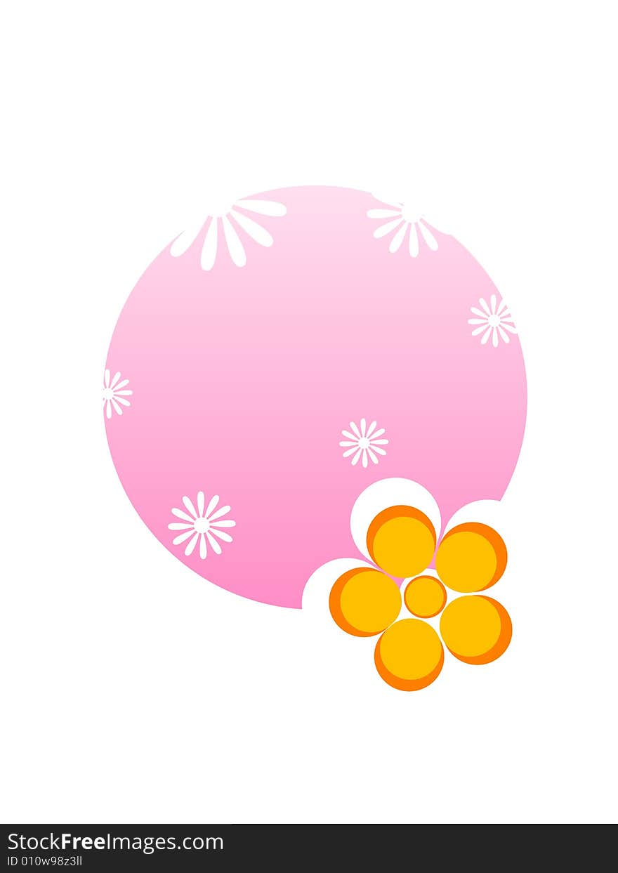 Floral Circular Shape