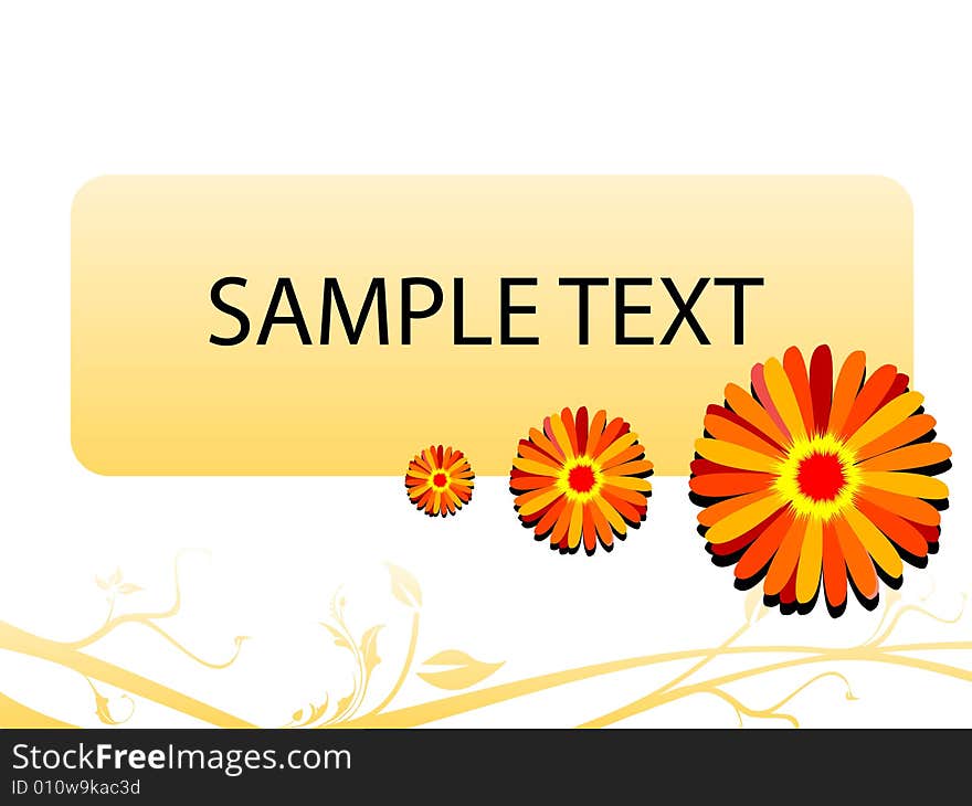 Textured floral background