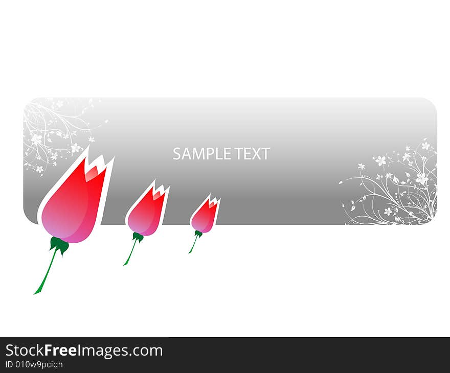 Flowers On Text