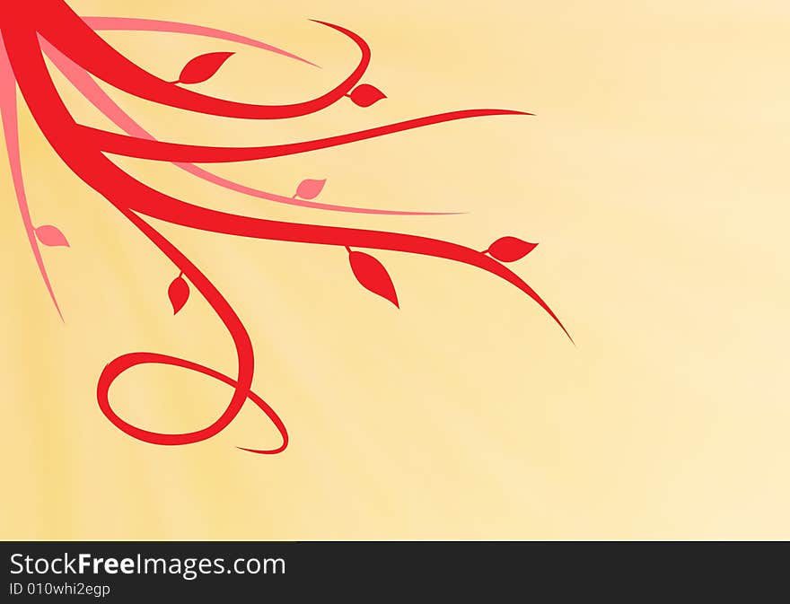 Red swirly background for web design