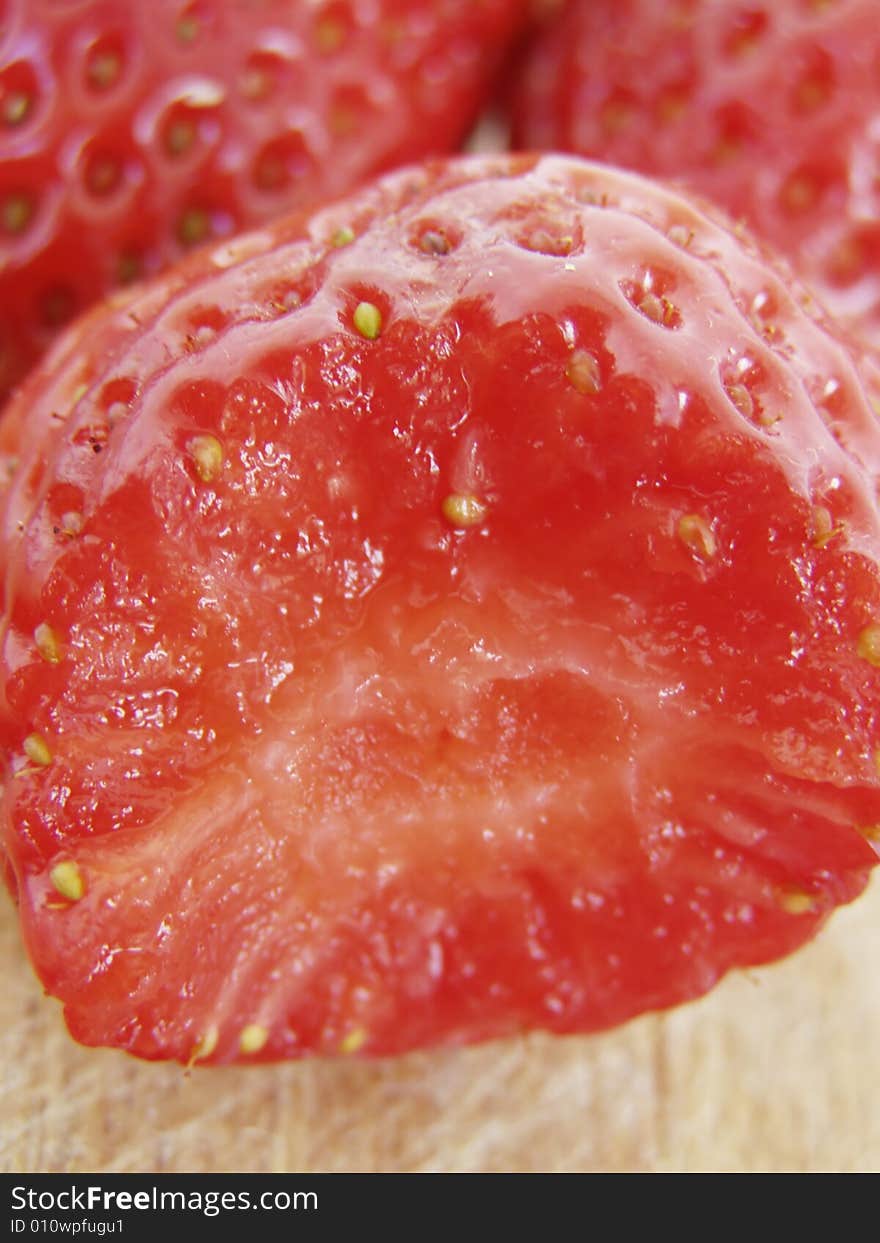 Strawberry bite macro