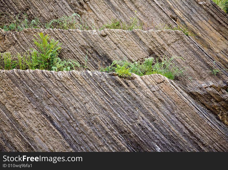 Structure of rock in Prague. Background texture. Structure of rock in Prague. Background texture.