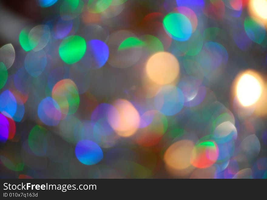 Rainbow bokeh